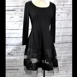 Clocolor Small Black Dress w/See Thru Netting